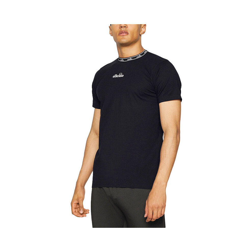 (Black, XS) ELLESSE ALONA Mens T Shirts Summer Cotton Top