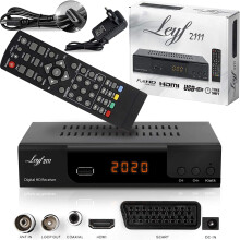 LEYF2111C Cable Receiver for Digital Cable TV - DVB-C (HDTV, DVB-C / C2, DVB-T/T2, HDMI, SCART, USB 2.0) + HDMI Cable