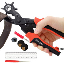 Professional Leather Hole Puncher – Leather Punch Tool for Belts, Watch Bands, Handbag Straps and More – Precision