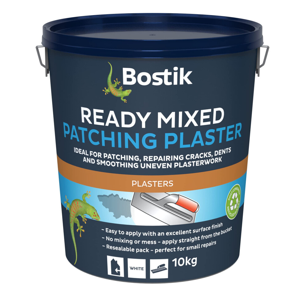 Ready Mixed Patching Plaster, Ready to Use, Ideal for Patching, Repairing Cracks, Dents and Smoothing Uneven Plasterwork