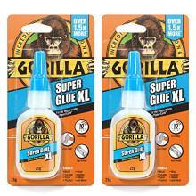 Super Glue XL 25g (2 Pack)– All Purpose Adhesive, Fast Setting & Impact Tough with Anti-Clog Cap