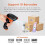 Barcode Scanner Wireless with Battery Level Indicator Rechargeable 1D Laser Barcode Reader 2000mAh Battery, Design 7