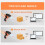 Barcode Scanner Wireless with Battery Level Indicator Rechargeable 1D Laser Barcode Reader 2000mAh Battery, Design 6