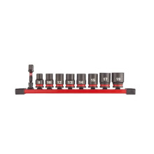 Impact Socket Set 4932480454 Molybdenum Chrom Steel, Black