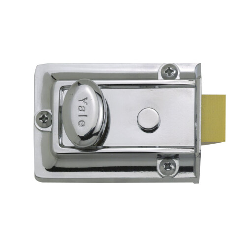 Yale P-77-CH-CH-60 - Traditional Nightlatch - 60mm - Chrome Finish - Standard Security 1