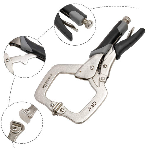 Amazon Metal Face Clamp, 11-Inch, 2-Pack, Black/Silver 1