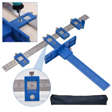 Drill Punch Locator Drill Guide Sleeve Cabinet Hardware Door Handle jig Drawer Pull Jig Wood Drilling Dowelling Tools