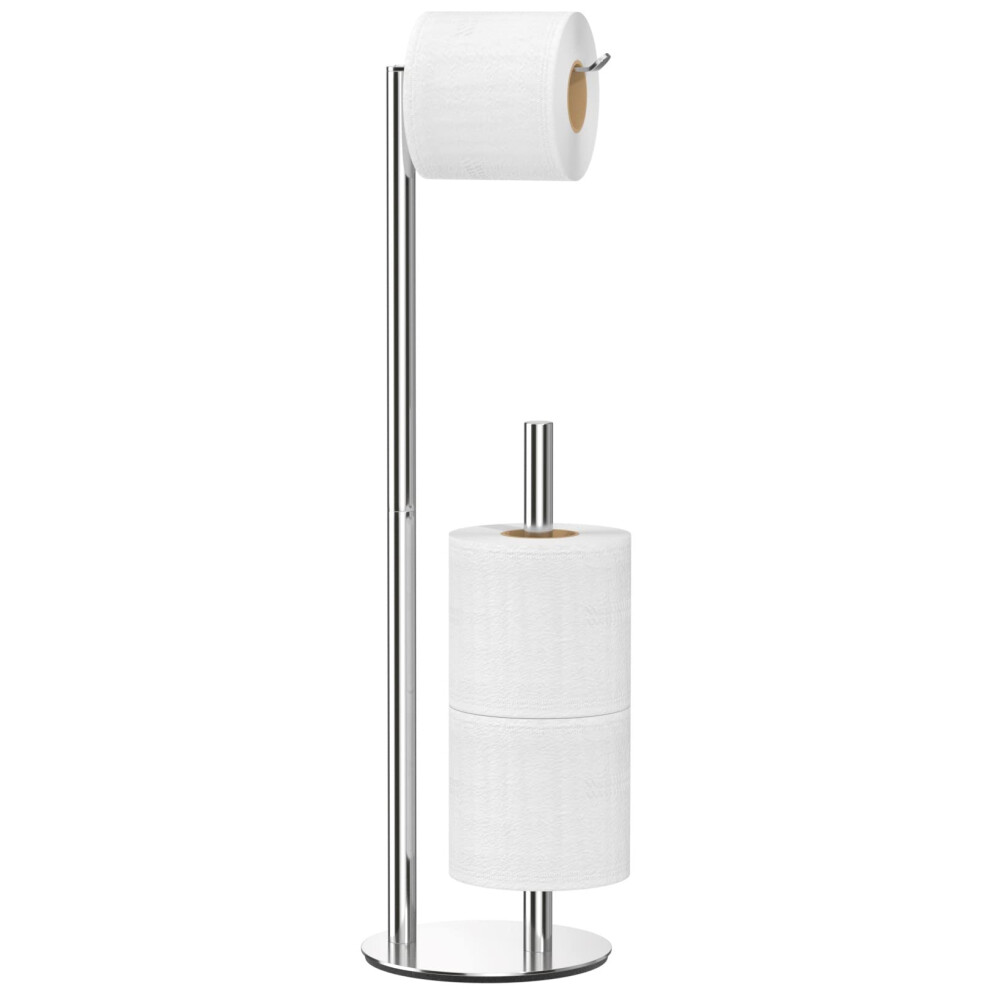 Toilet Paper Holder, 2024 Tissue Paper Roll Holder Stand, Toilet Paper Shelf