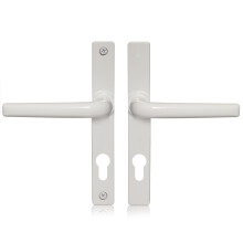 XFORT Uros White (PZ 70mm, Screw Hole Distance 180mm, Overall 205mm) Zamak Ferco Door Handle Replacement, UPVC Front