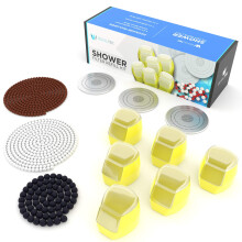 Vitamin C Shower Filter Refill - 6 Months Value Pack 6 Vitamin C Blocks, Replacement Stones and Shower Head Faces