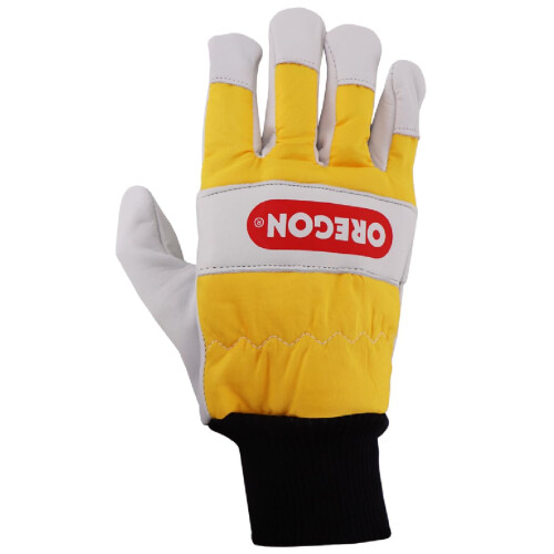 295399M Chainsaw Protective Gloves, Leather – Pair (M),white 1