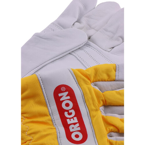 295399M Chainsaw Protective Gloves, Leather – Pair (M),white 2