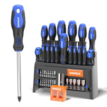 Screwdriver Set,40 Piece Magnetic Screwdriver Set with Flathead and Phillips Screwdrivers, Durable Hand Screwdrivers