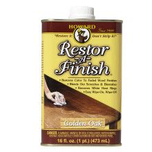 Howard Restor-A-Finish Golden Oak RF3016 Restore The Original Finish Remove Heat and Stain Marks on Wooden Furniture