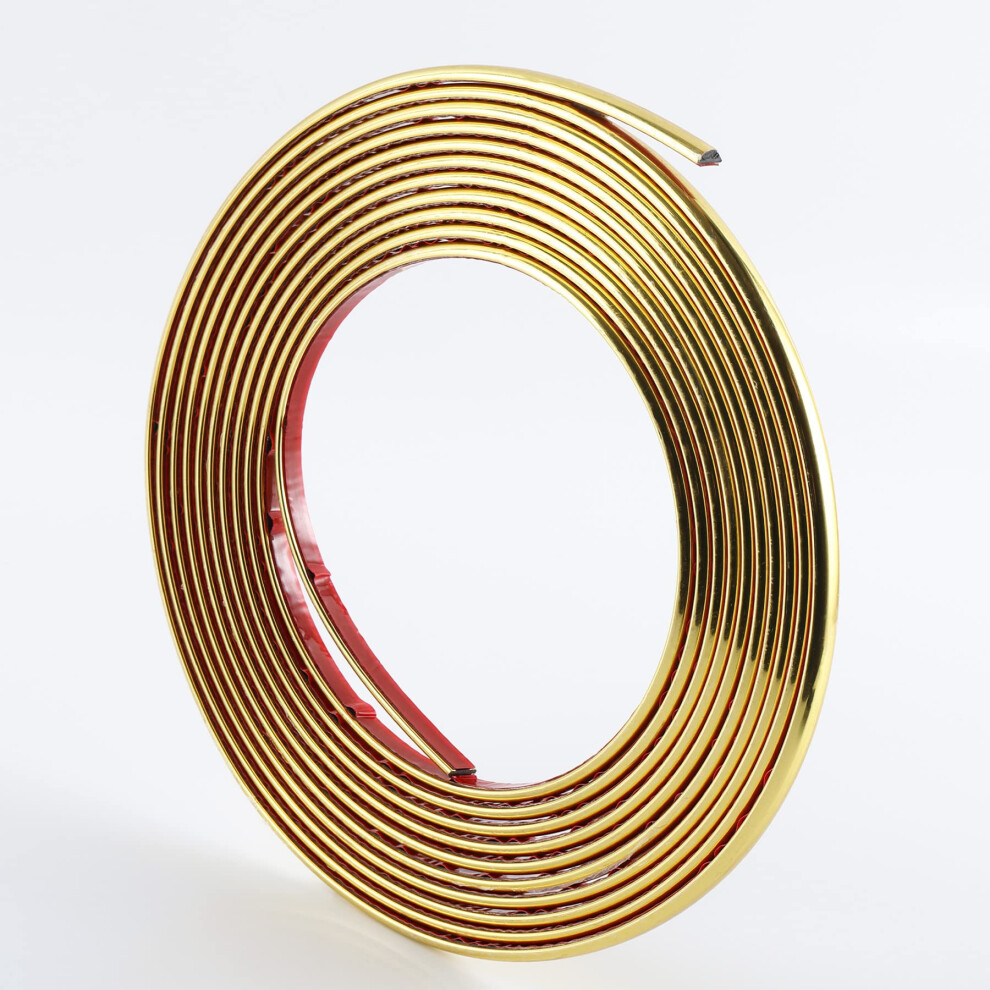 10m Peel and Stick Molding & Wall Trim, Flexible Self-Adhesive Decorative Strip for Tile, Mirror, Ceiling, Floor, Panel,
