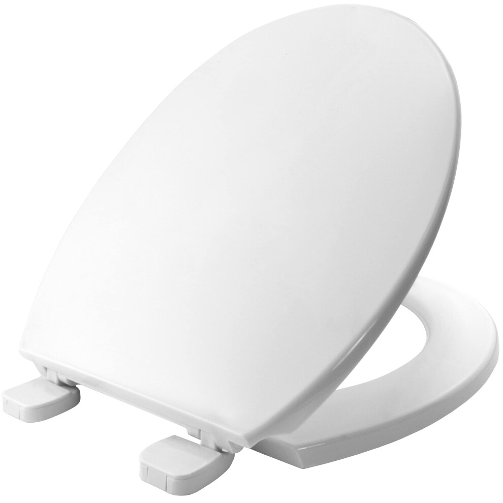 Chester ECO Ultra-Fix Thermoplastic White Toilet Seat. Non Slip Toilet Seat with Universal Adjustable Hinges. Recyclable