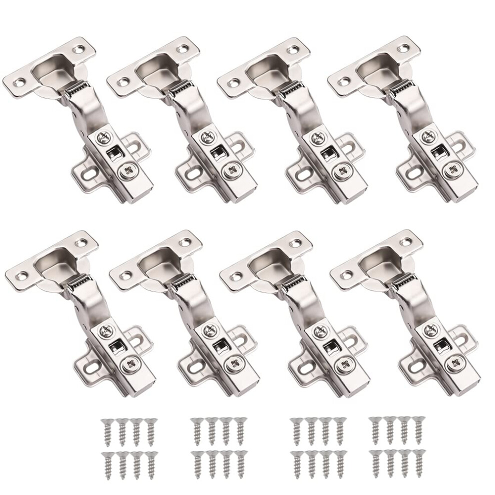 4 Pair Soft Close Concealed Kitchen Cabinet Hinges CHR073HB 110 Degree Inset Hydraulic Furniture Cupboard Door Hinge