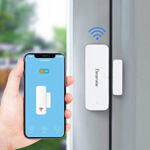 Door Window Sensor Wifi Door Alarm System, Detects Opened and Closed Front Back Garage Door, Sends Alerts, Alexa Google
