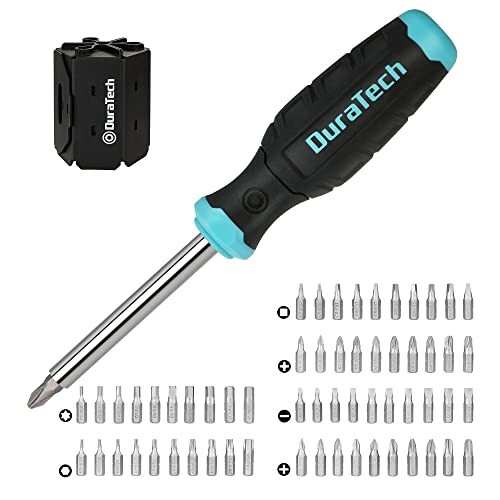 60 in 1 Multi-Function Screwdriver Sets, Magnetic Screwdriver Sets with Phillips, Slotted, Square and Torx, Storage Case 1