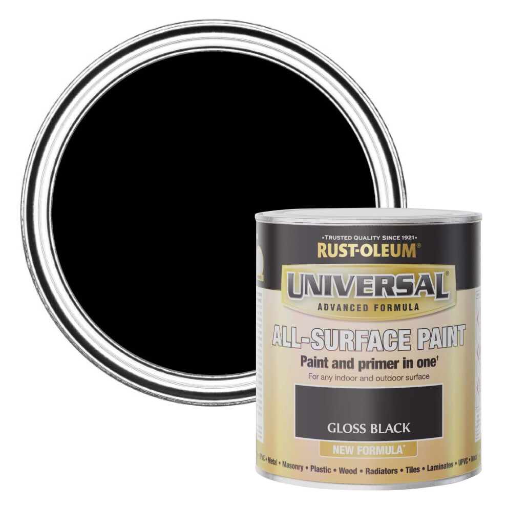 Rust-Oleum Universal Gloss 750Ml,Amz0111 Black