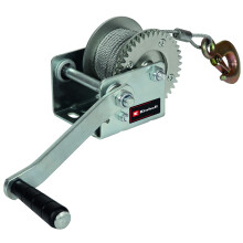 TC-WI 500 Manual Cable Winch (Max Carrying Force 500 kg, 10 m Wire Cable, Return Lock, Non-Slip Grip Including Safety