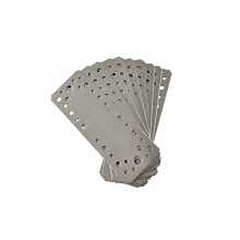 10 x Flat Joining Plates (180 x 65 x 2) Heavy Duty Straight Perforated Braces Brackets Timber Wood Metal Galvanised