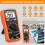 Auto Ranging Digital Multimeter AC/DC Voltage Current Ohm Capacitance Frequency Diode Transistor Audible Continuity, 3