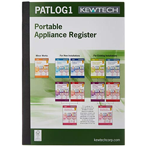 PATLOG1 PAT Test, A4 log book