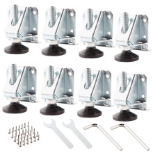 8pcs M10 Heavy Duty Lifting Leveler Adjustable Furniture leg Leveler FurnitureLeveling Feet for Tables,with Installation