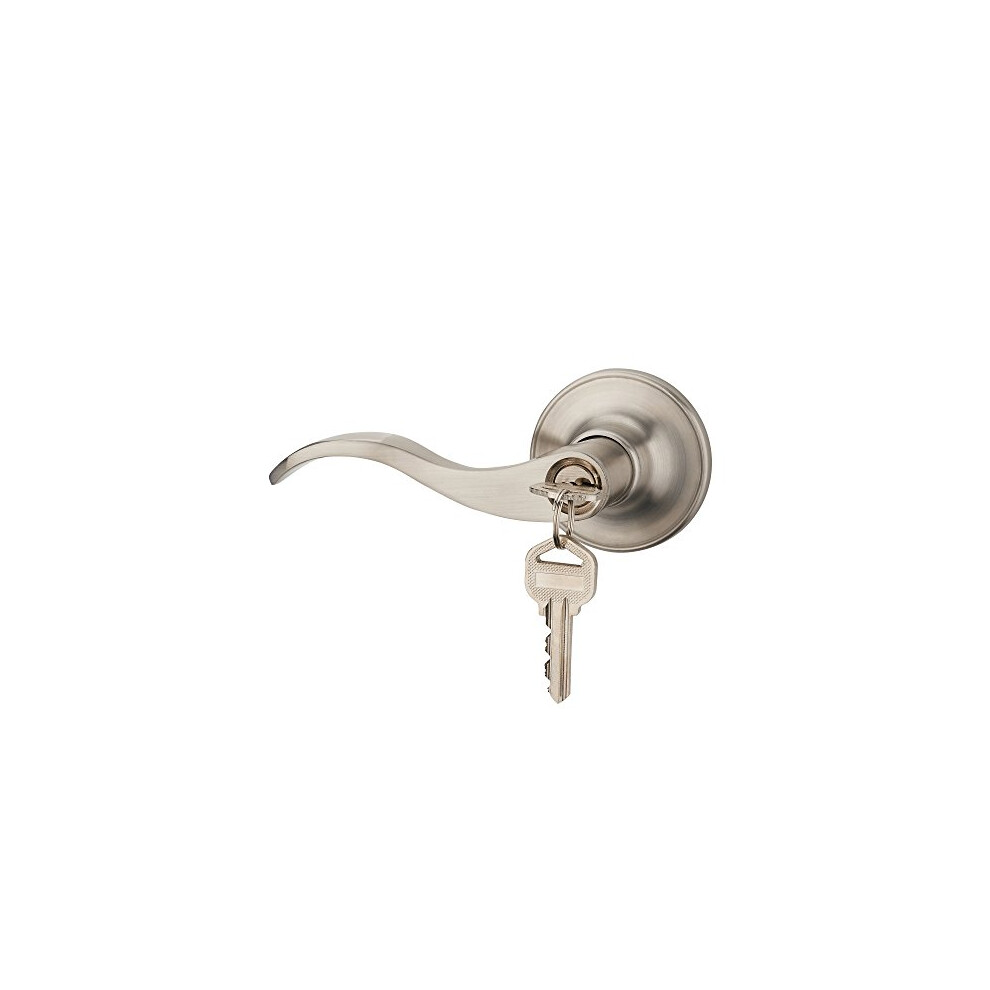 Wave Lever Keyed Entry Door Lock/Door Knob Hardware Wave Handle And Closet Lockset(805Sn-L) 747966539761