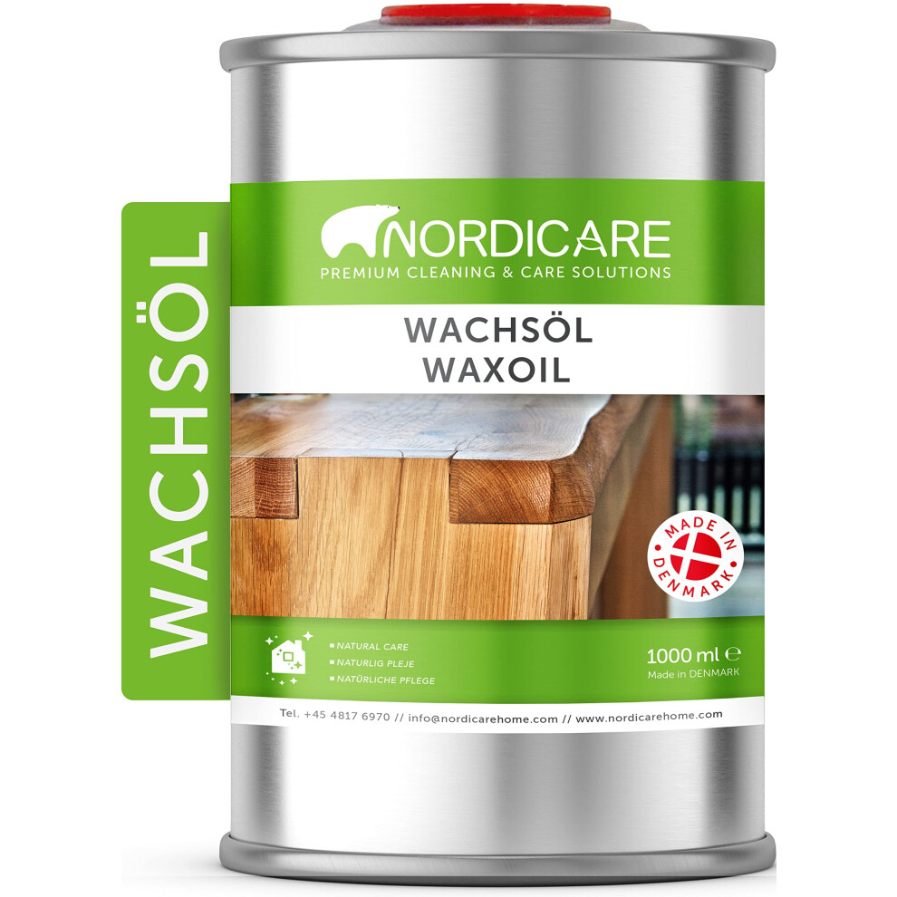 Hard Wax Oil - Colourless Wood Finish - Wood Wax Oil For Various Types Of Wood (Walnut, Oak, Mahogany, Dark Teak, Cherry 5709011212703