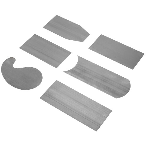 6Pc Shaped Cabinet Scraper Set, 6 Pieces Woodworking Scrapers 1