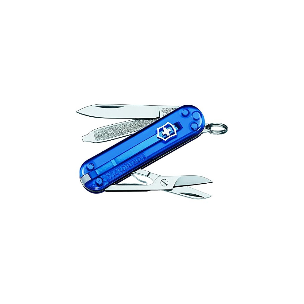 Classic SD Pocket Knife,Blue (Transparent Blue) ,58 mm