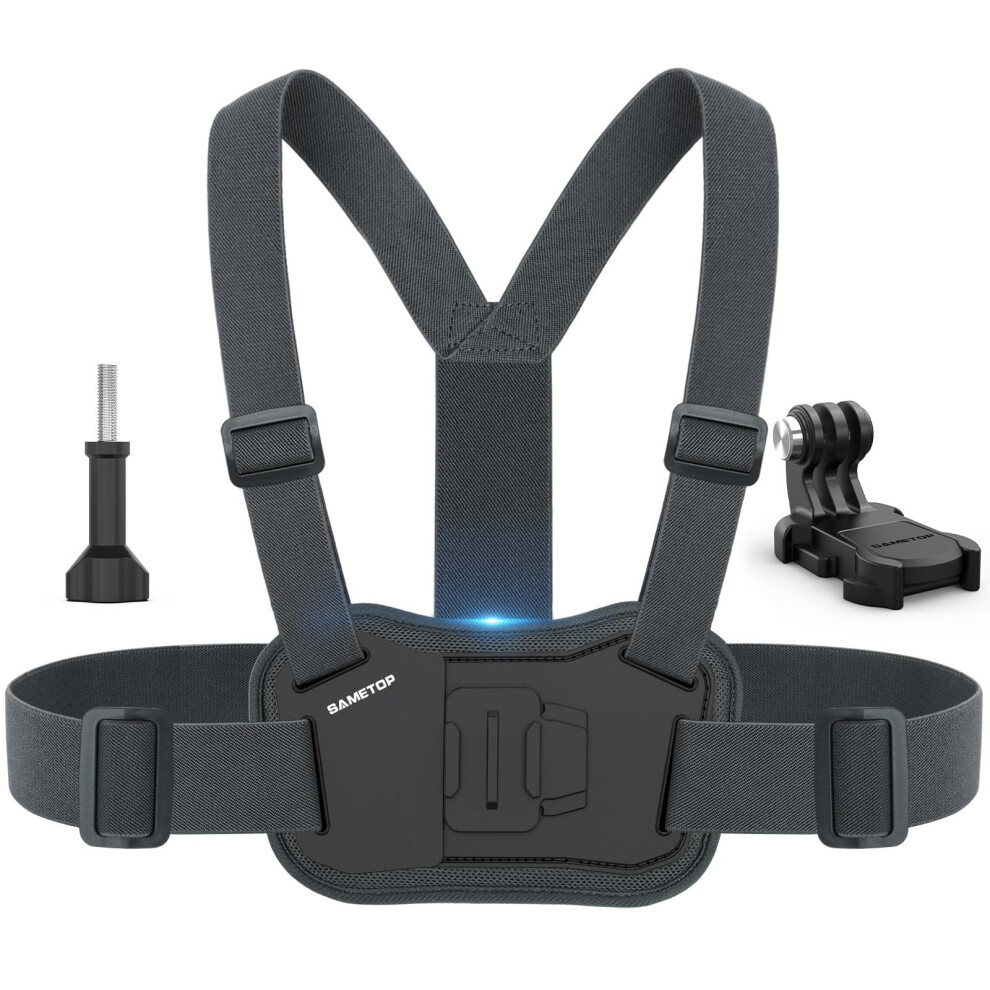 Chest Mount Harness Chesty Strap Compatible With Gopro Hero 12 11 10 9 8 7 6 5 Session Dji Osmo Action Cameras - Balance 669416260028