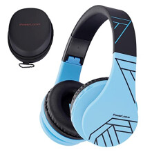 Bluetooth Headphones for kids, PowerLocus Wireless Foldable Headphones Over Ear, Headphone with Microphone, 85DB Volume