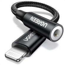Lightning to 3.5mm Headphone Jack Adapter [MFi Certified]iPhone Earphone Aux Mic TRRS Car Audio Dongle Compatible with