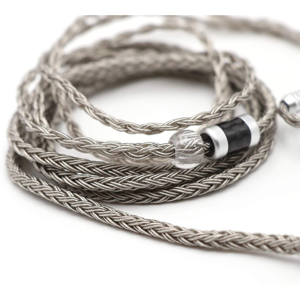 Tripowin Zonie 16 Core Plated Cable Spc Earphone Cable For Bl03 Trn V90 V80 As10 Zs10 Zs6 Es4 Zst Zsr Iems Silver 729257266334