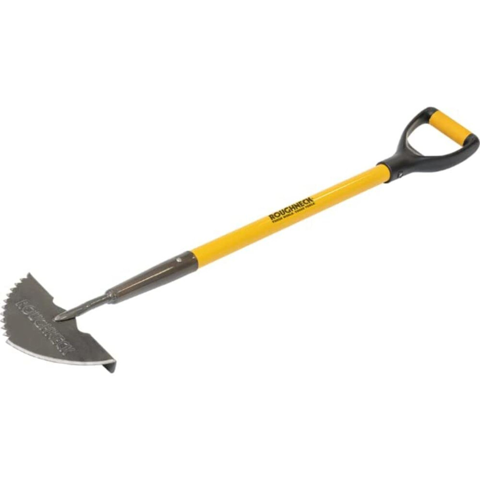 ROU68311 Sharp-Edge Lawn Edging Iron 210x1000mm/8¼x39½", Black-Yellow