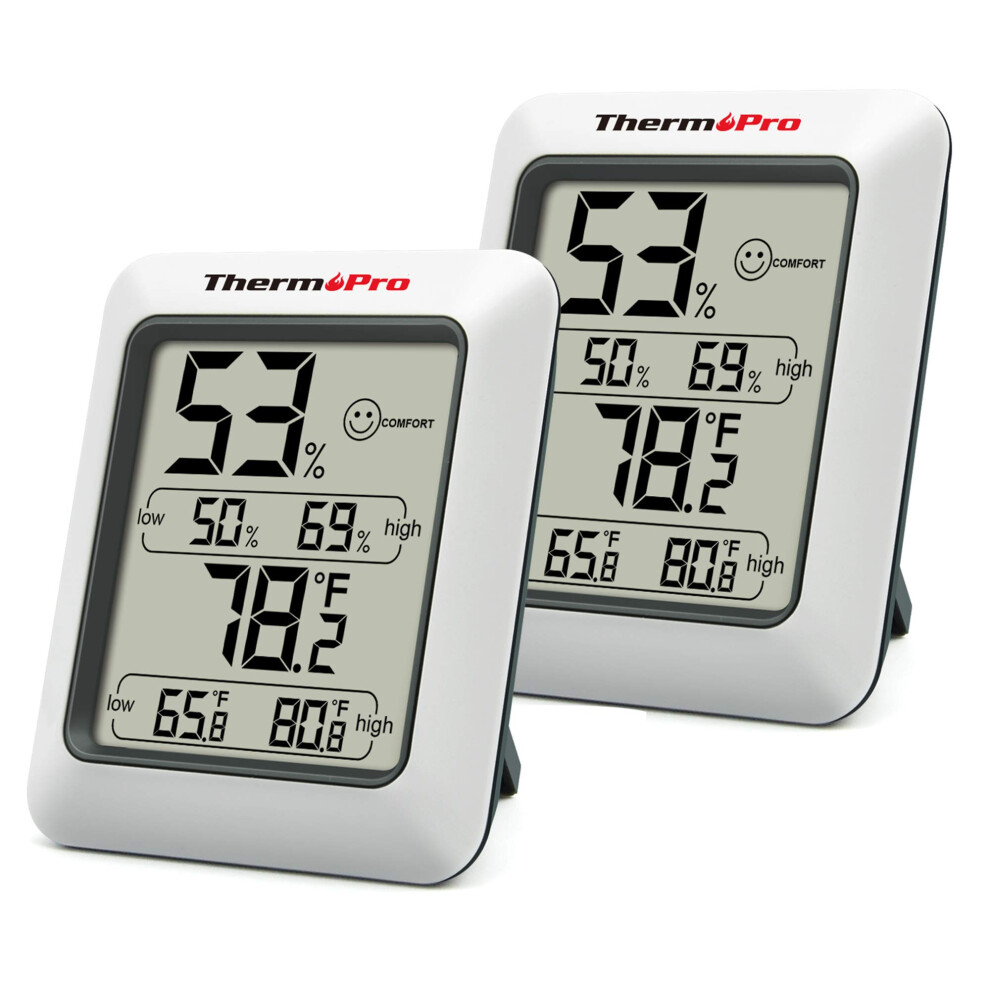 TP50 Room Thermometer Digital Indoor Hygrometer Monitor Temperature and Humidity Meter for Home Office Nursery Comfort,