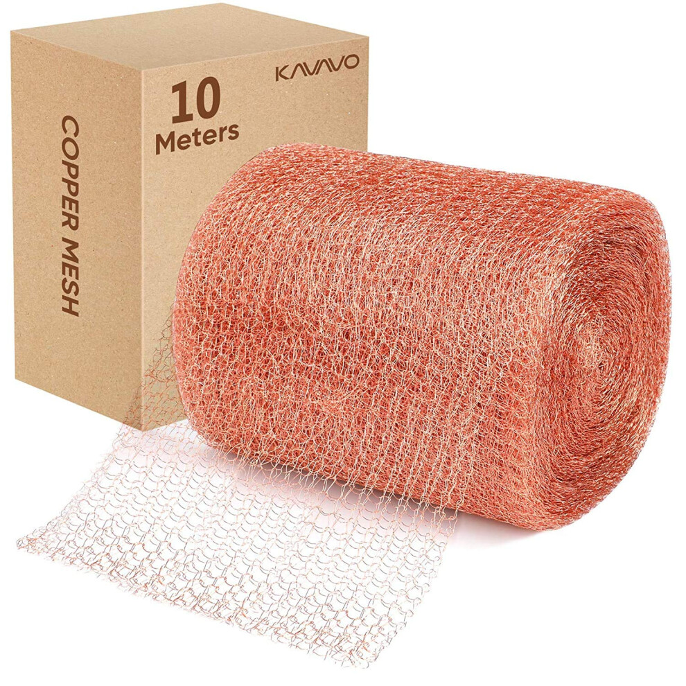 Copper Mesh,5" X 33 Feet,100% Pure Copper Mesh Roll Knit Copper Mesh,Gap Blocker for Building Hole,Protect-image-OPC-PDRZXDH-NEW