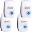 Ultrasonic Pest Repeller, 4 pack Plug-in Insect Repeller, Electronic Mouse and Rat Repeller, Pest Control Insect and 1