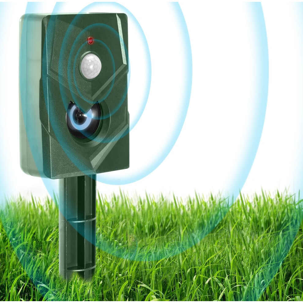 Hopsem Fox Deterrent Battery Operated Cat Repellent Ultrasonic Cat Scarers For Gardens Bird Deterrent Dog Animal Repeller