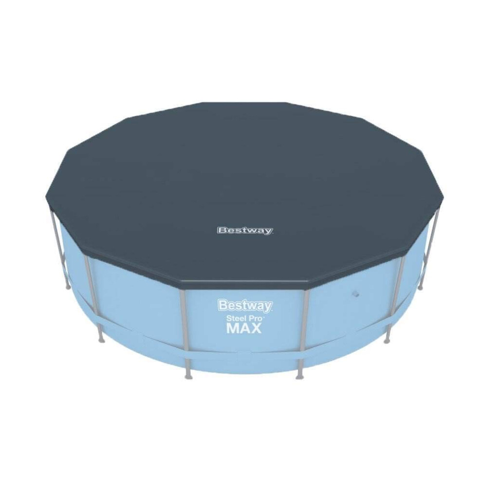 BW58037 12 feet Steel Frame Swimming Pool Cover,Blue