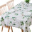 Table Cloth Wipeable PVC Tablecloth Waterproof Wipe Clean Plastic Vinyl Table Cover Protector Rectangular for Outdoor 1
