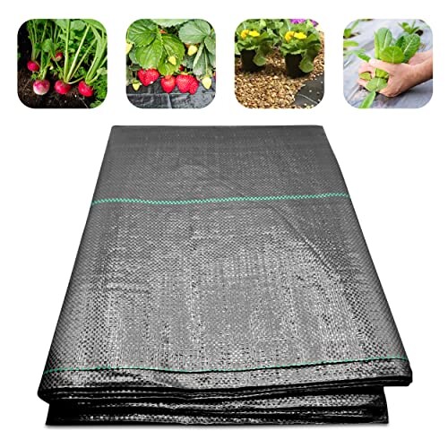 Heavy Duty 3.2m x 5m Weed Control Membrane Fabric - UV Stabilised ...