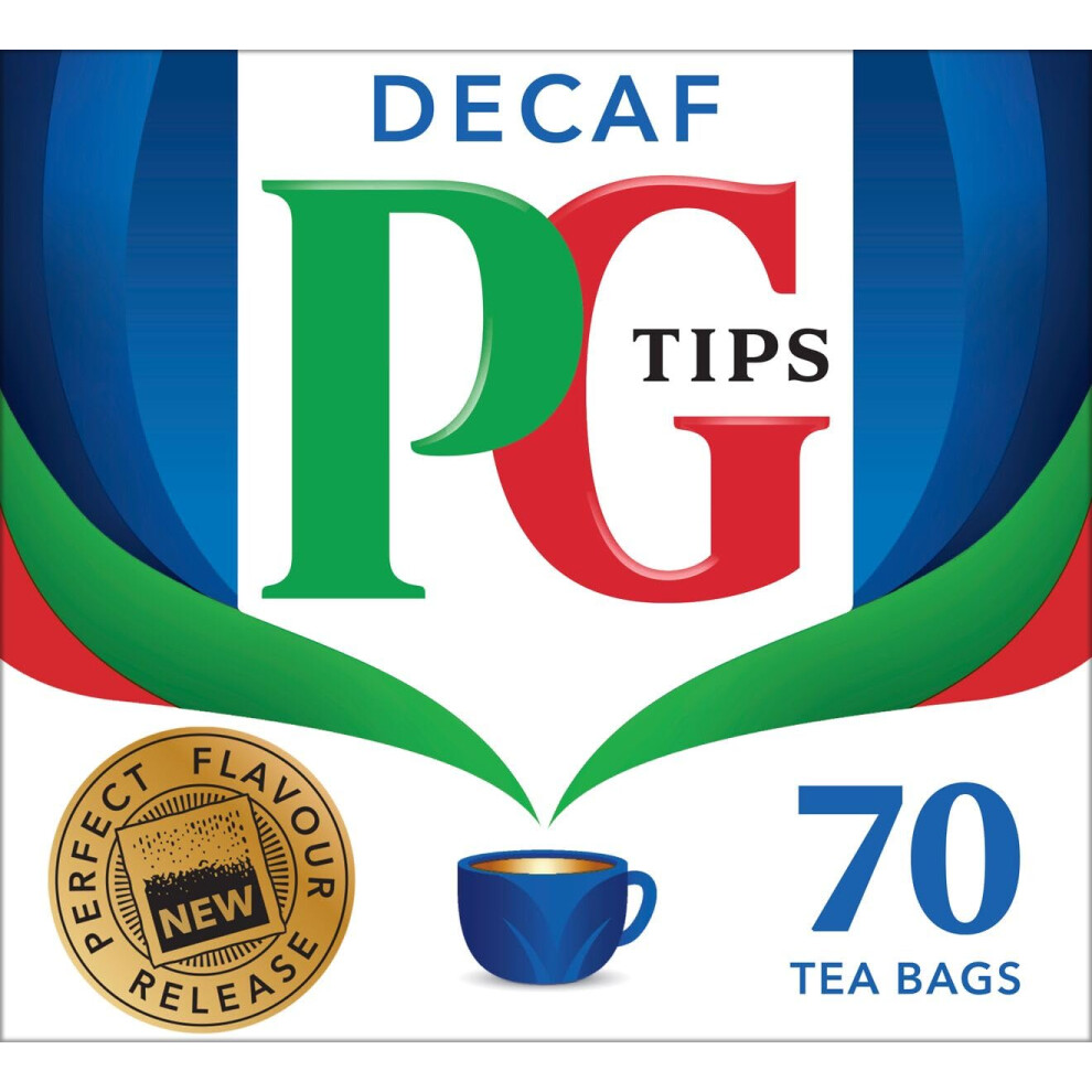 Decaf 70, Pack of 6 (Total 420 Tea Bags), Smooth And Refreshing Tea Taste, Decaffeinated Black Tea