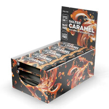 Getbuzzing Salted Caramel Flapjack - Healthy Snack & Energy Bars - Running, Gym, Cycling - Made in The UK - Date Pack of