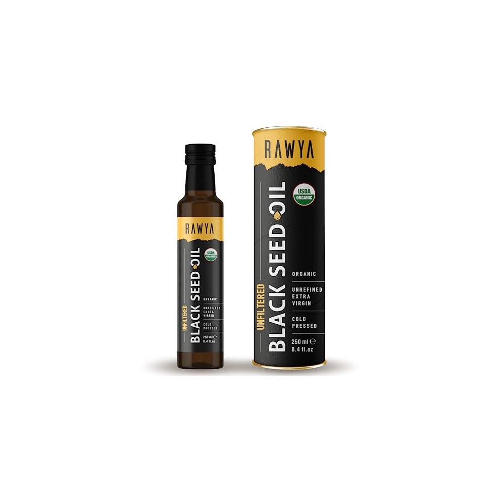 RAWYA Organic Black Seed Oil – 250ml, Unfiltered, Pure and 250 ml (Pack of 1) - Image 2