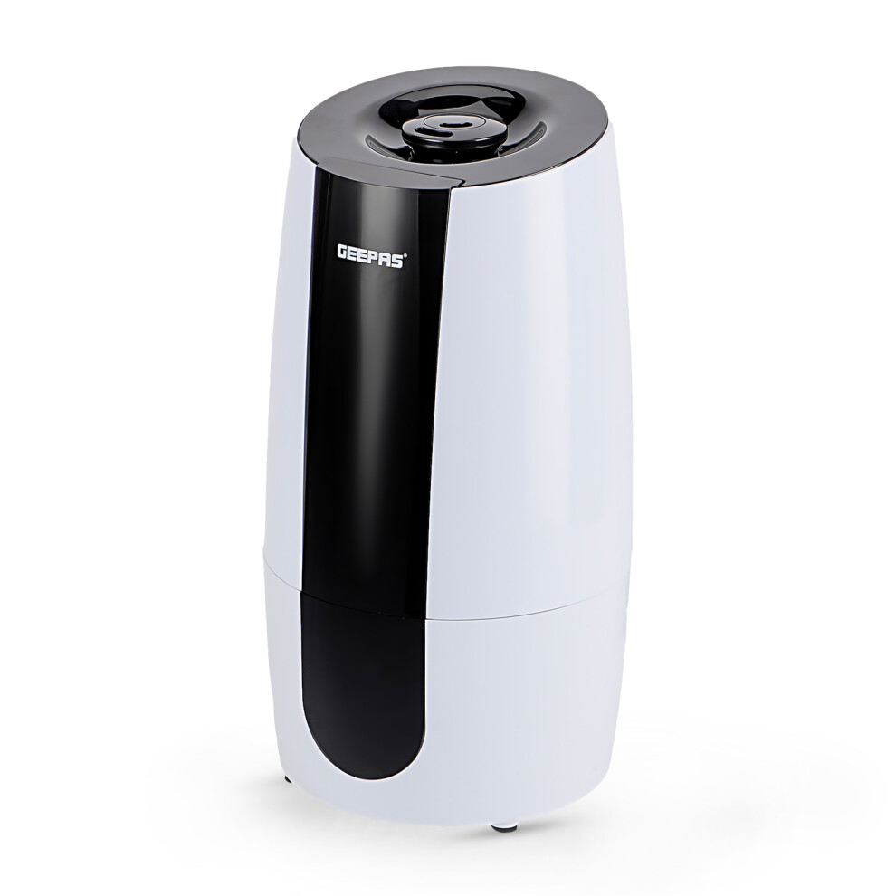 GEEPAS Room Humidifier,2.6L TopFill CoolMist Large Suite,360°Rotatable