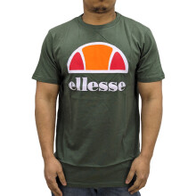 (Olive Green, M) ELLESSE Mens Printed T Shirts Sports Beach Top